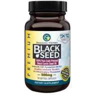 Amazing Herbs Black Seed Oil 500mg 90 Softgels