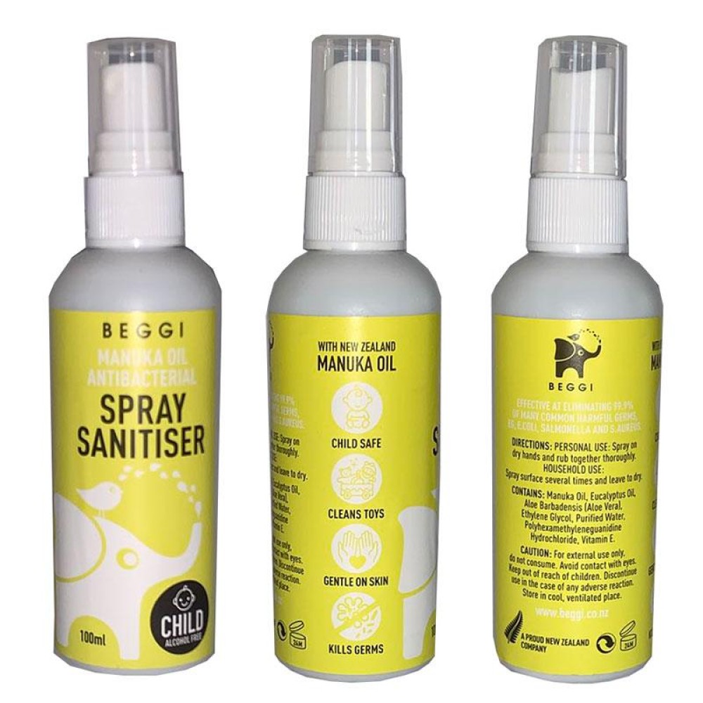 Beggi Manuka Oil Antibacterial Hand Sanitizer Spray 100ml ...