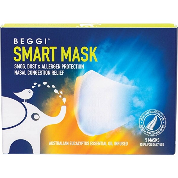 Beggi Smart Masks White 5 Pack