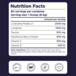 BioSphere Nitric Oxide Citrulline + Arginine Powder 390g