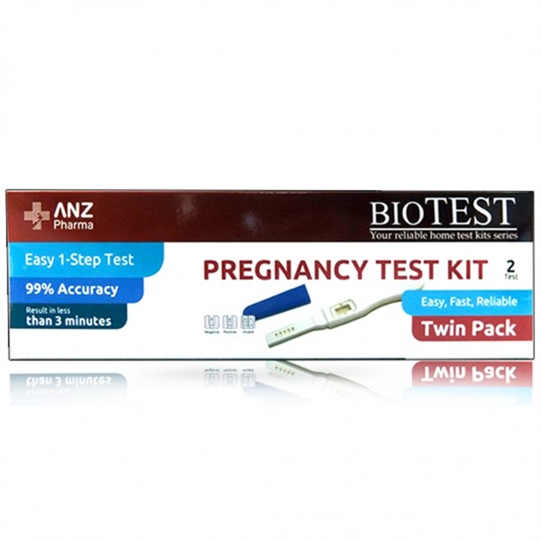 BioTest Pregnancy Test Kit 2 Tests (Twin Pack)