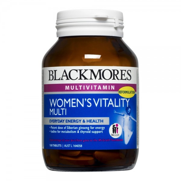 Blackmores Women's Vitality Multi 100 Tablets
