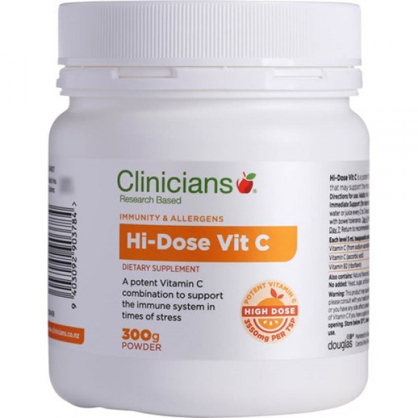 Clinicians Hi Dose Vitamin C 300g Powder