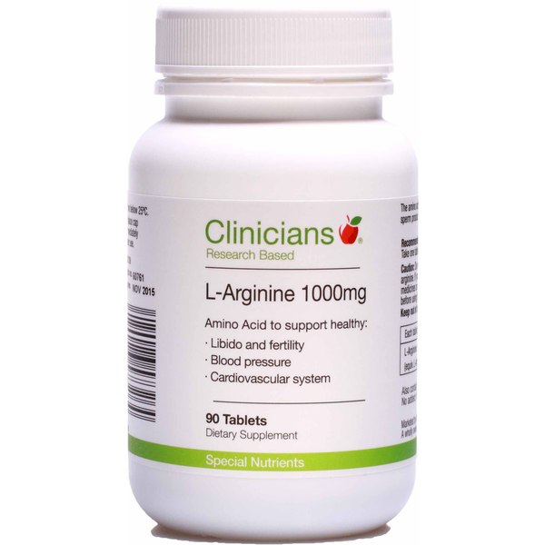 Clinicians L Arginine 90 Tablets