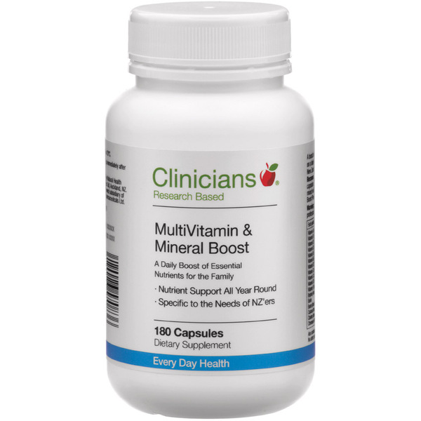 Clinicians MultiVitamin & Mineral Boost 180 Capsules