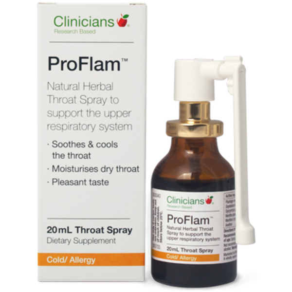 Clinicians ProFlam Throat Spray 20ml