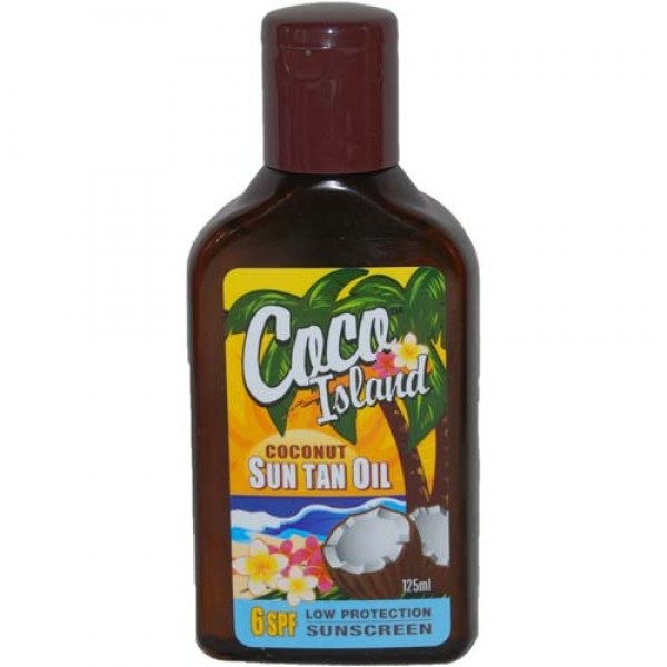 Coco Island Coconut Sun Tan Oil SPF 6+ 125ml