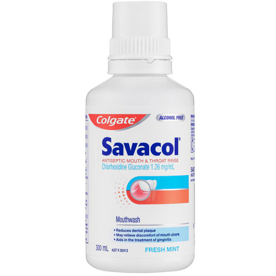 Savacol Antiseptic Mouth Rinse Fresh Mint 300ml