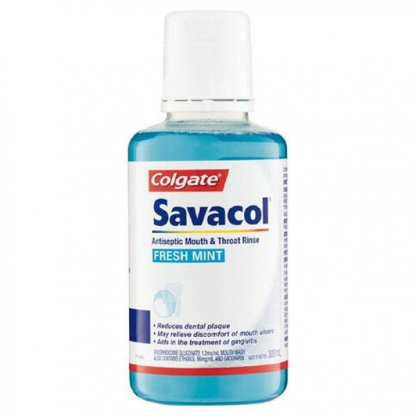 Savacol Antiseptic Mouth Rinse Fresh Mint 300ml