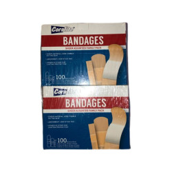Coralite Bandage Sheer Family Pack Plasters 100 Pieces
