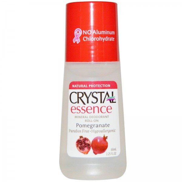 Crystal Mineral Deodorant Roll On Essence Pomegranate 66ml