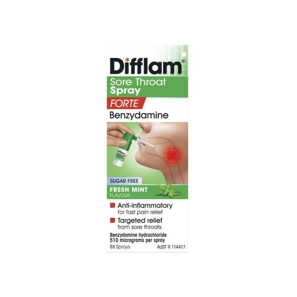Difflam Sore Throat Spray Forte 15ml - Birkenhead Health ...