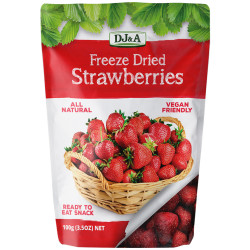 DJ&A Freeze Dried Strawberries 100g