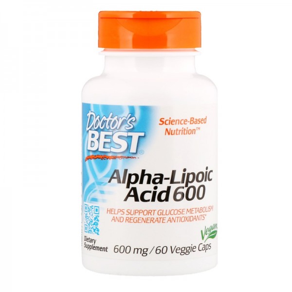 Doctor's Best Alpha-Lipoic Acid 600mg 60 Capsules