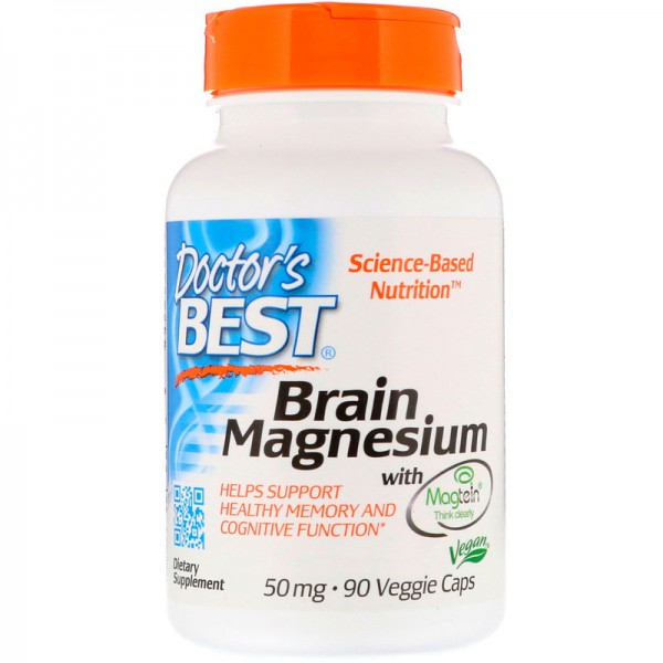Doctor's Best Brain Magnesium 50mg 90 Capsules