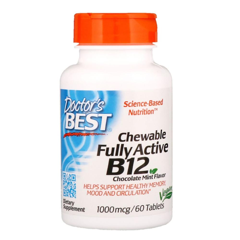 Doctor's Best Chewable Vitamin B12 1000mcg 60 Tablets Birkenhead
