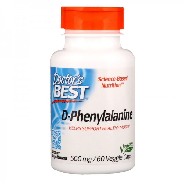 Doctor's Best D-Phenylalanine 500mg 60 Capsules