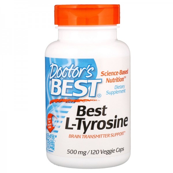 Doctor's Best L-Tyrosine 500mg 120 Capsules