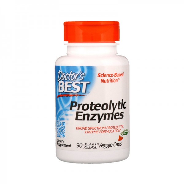 Doctor's Best Proteolytic Enzymes Delayed Release 90 Capsules