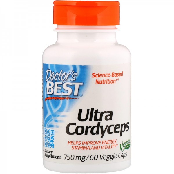 Doctor's Best Ultra Cordyceps 750mg 60 Capsules
