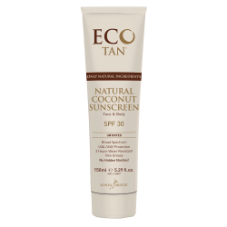 Eco Tan Natural Coconut Sunscreen SPF30 150ml Tube