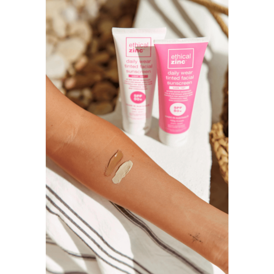 Ethical Zinc Daily Wear Dark Tint Facial Sunscreen SPF50 100g