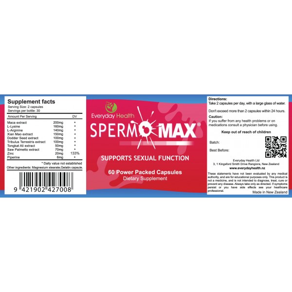 Everyday Health Spermomax Sperm Health 60 Capsules
