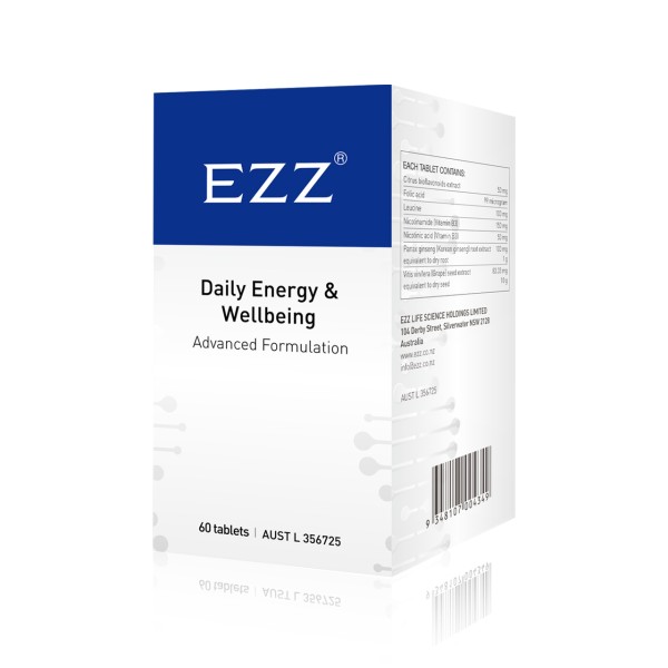 EZZ NMN NAD+ Daily Energy & Well-being 60 Tablets