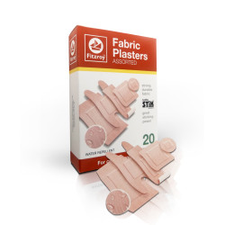 Fitzroy Assorted Fabric Plasters 20 Pieces
