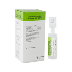 Sodium Chloride 0.9% Saline for Injection 10ml Ampoules
