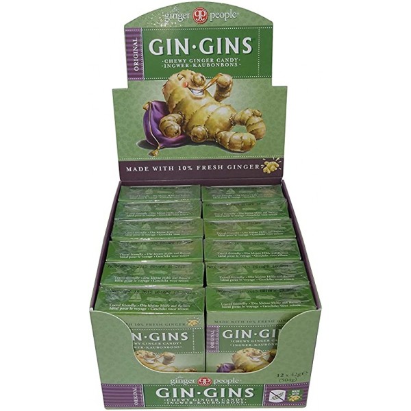 Gin Gins Chewy Ginger Candy Travel Pack