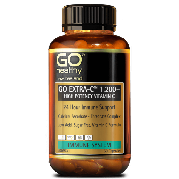 GO Healthy GO Extra C 1200+ High Potency Vitamin C 50 Capsules