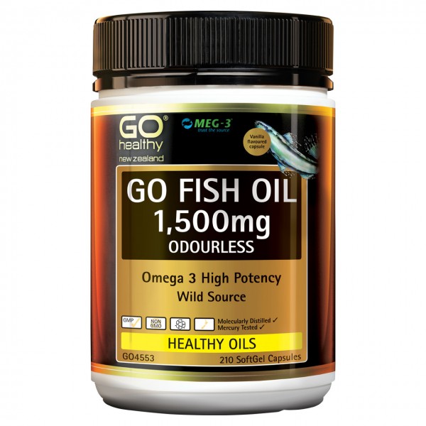 GO Healthy GO Fish Oil 1500mg Odourless 210 Capsules