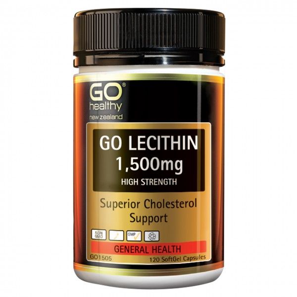 GO Healthy GO Lecithin 1500mg 120 Capsules