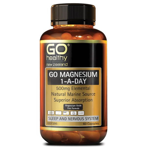 GO Healthy GO Magnesium 1-A-Day 500mg 60 Capsules