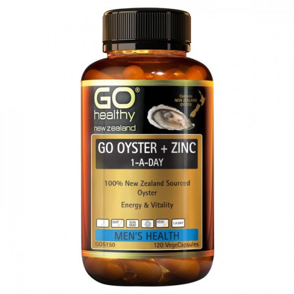 GO Healthy GO Oyster + Zinc 120 Capsules