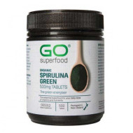 GO Healthy GO Superfood Organic Spirulina Green 500mg 500 Tablets