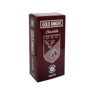 Gold Knight Condoms Chocolate Flavoured 56mm Width 12 PK