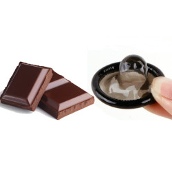 Gold Knight Condoms Chocolate Flavoured 56mm Width 12 x 12 PK