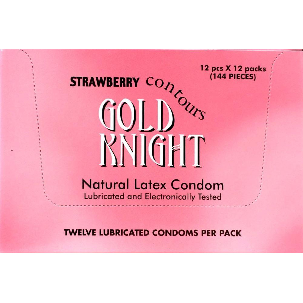 Gold Knight Condoms Strawberry | Birkenhead HealthPlus