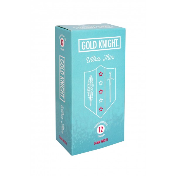 Gold Knight Condoms Ultra Thin 56mm Width 12 PK