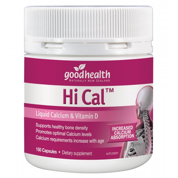 Good Health Hi Cal Liquid Calcium & Vitamin D 150 Capsules