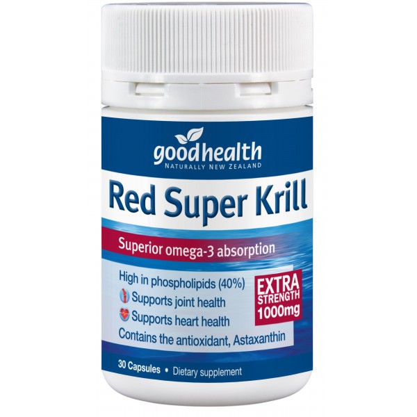 Good Health Red Super Krill 1000mg 30 Capsules