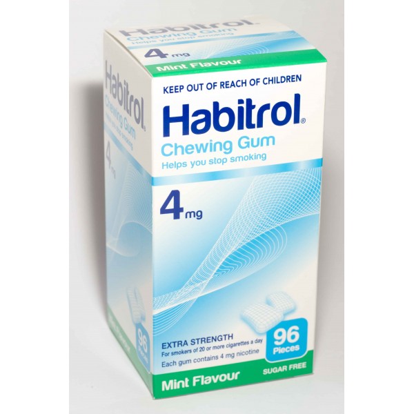 Habitrol Chewing Gum 4mg Mint Flavour 96 Pieces