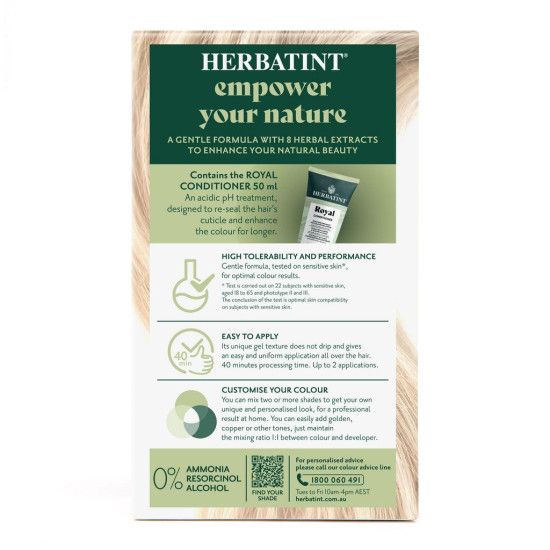 Herbatint Permanent Haircolour Gel 10N Platinum Blonde 170ml