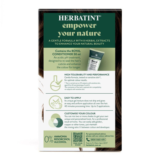 Herbatint Permanent Haircolour Gel 4D Golden Chestnut 170ml