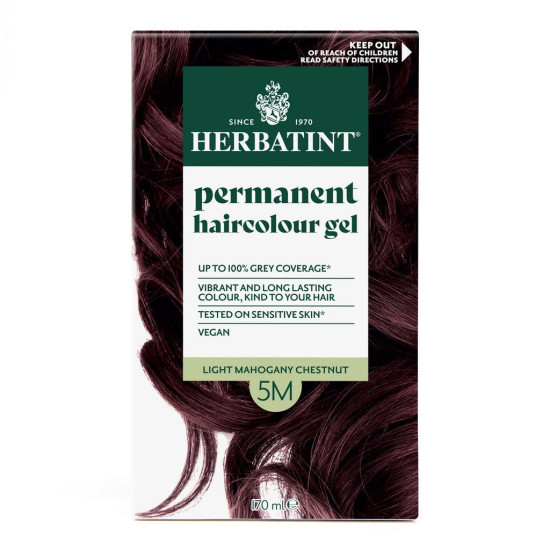 Herbatint 5M Light Mahogany Chestnut Permanent Haircolour Gel 170ml
