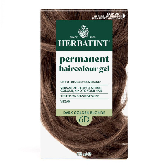 Herbatint Permanent Haircolour Gel 6D Dark Golden Blonde 170ml
