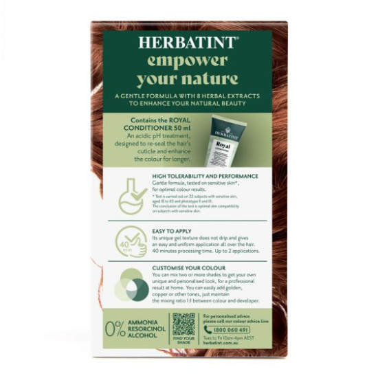 Herbatint Permanent Haircolour Gel 7R Copper Blonde 170ml