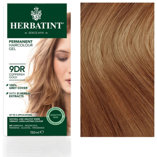 Herbatint 9DR Copperish Gold Permanent Haircolour Gel 170ml